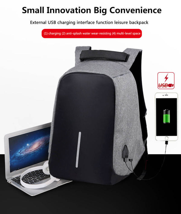 Laptop Backpack USB Charging Anti Theft Travel Backpack