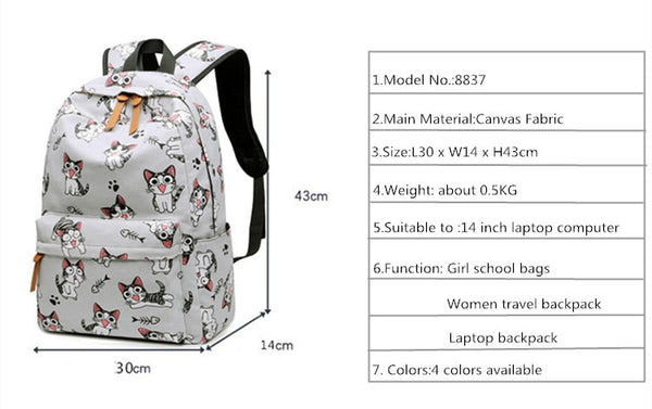 ANIMAL PRINT HIGHLY ATTRACTIVE SCHOOL BAG BACKPACK FOR GIRLS