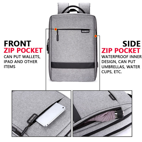 USB Charging Waterproof Backpack